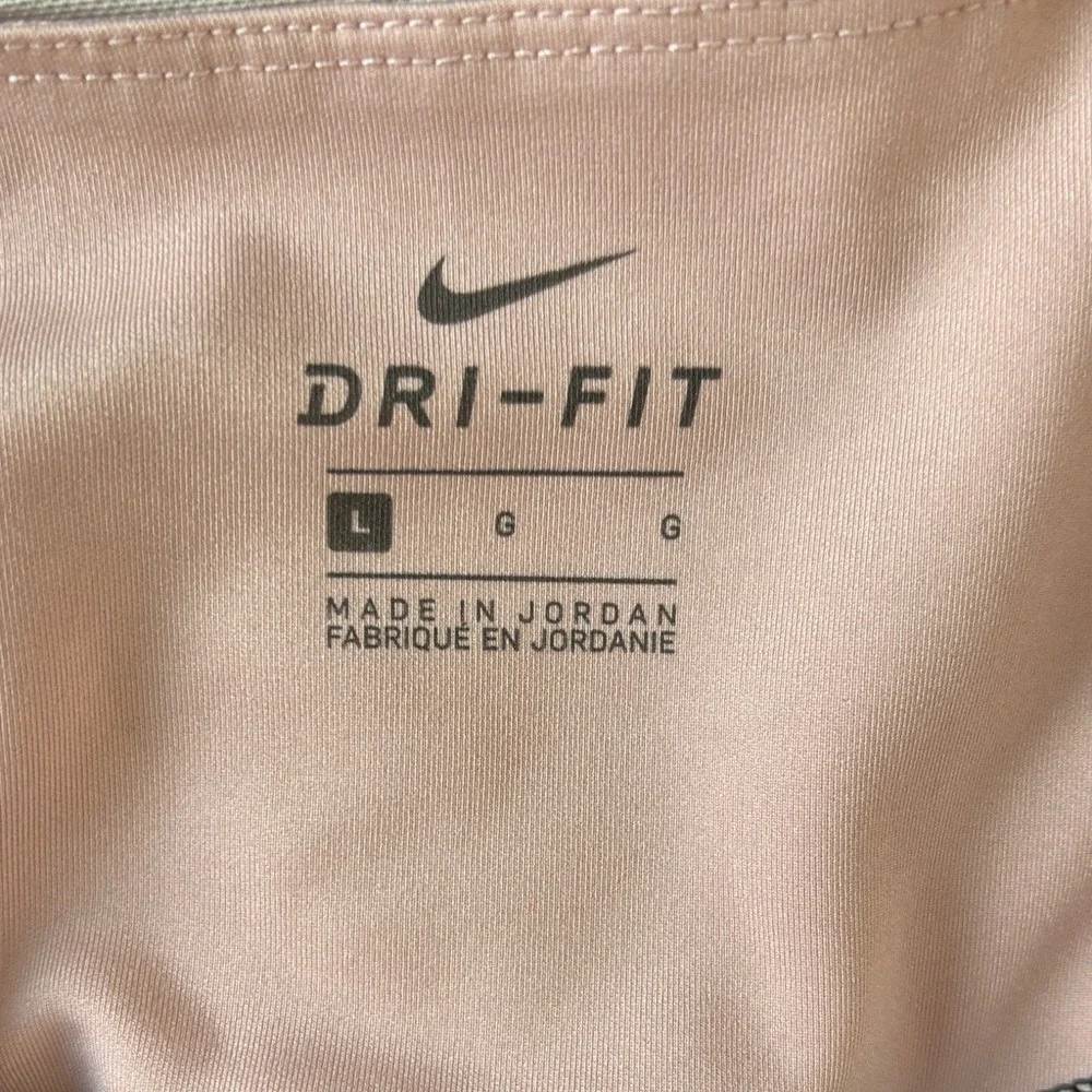 Nike Dri-FIT Leggings Black Pink White L Colorblock Active Tights Consign